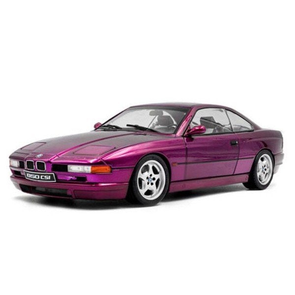 BMW 850 (E31) CSI 1991 Paars Modelauto 1/18 Solido, Solido, Auto, Solido, Nieuw