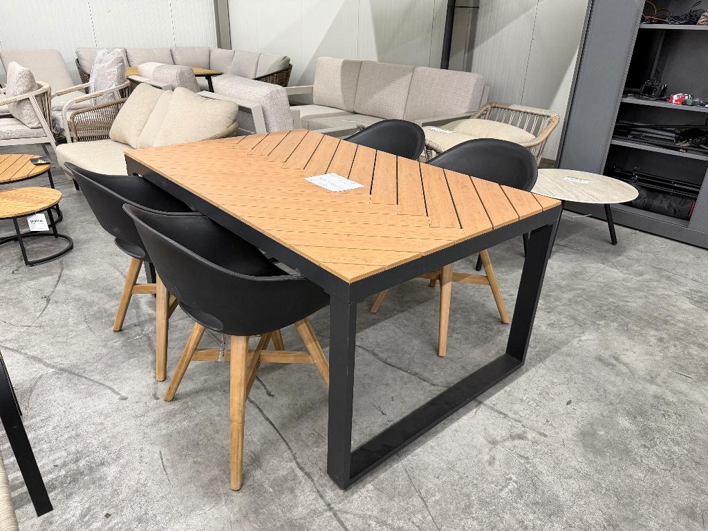Kampa/Karlstad dining tuinset 5-delig | aluminium + polywood, Ophalen, 4 zitplaatsen, Gebruikt, Aston Martinlaan 36
