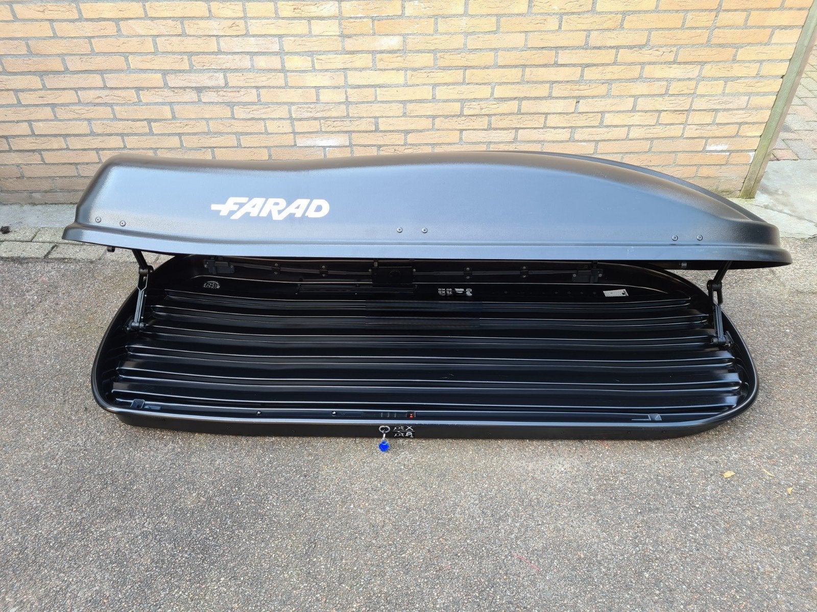 Zeer mooie grote Farad Marlin N6 480 zwarte dakkoffer skibox, Ophalen of Verzenden, Zo goed als nieuw