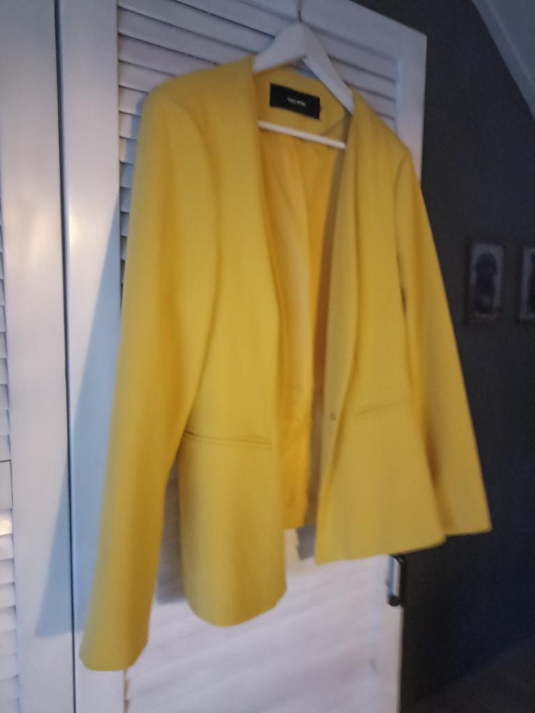 Geel colbertjasje maat m/L, Ophalen of Verzenden, Zo goed als nieuw, Geel