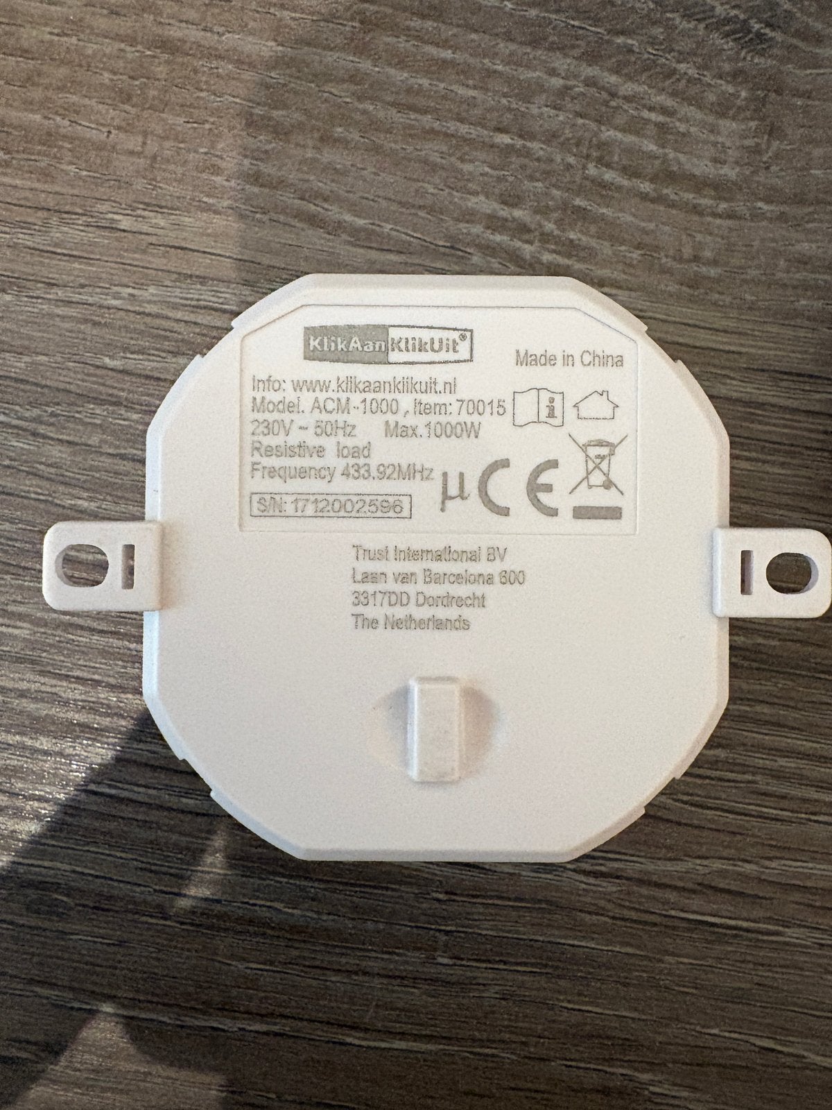 KlikAanKlikUit ACM-1000 Inbouwschakelaar (3 stuks), Ophalen of Verzenden, Zo goed als nieuw, Overige merken, Schakelaar