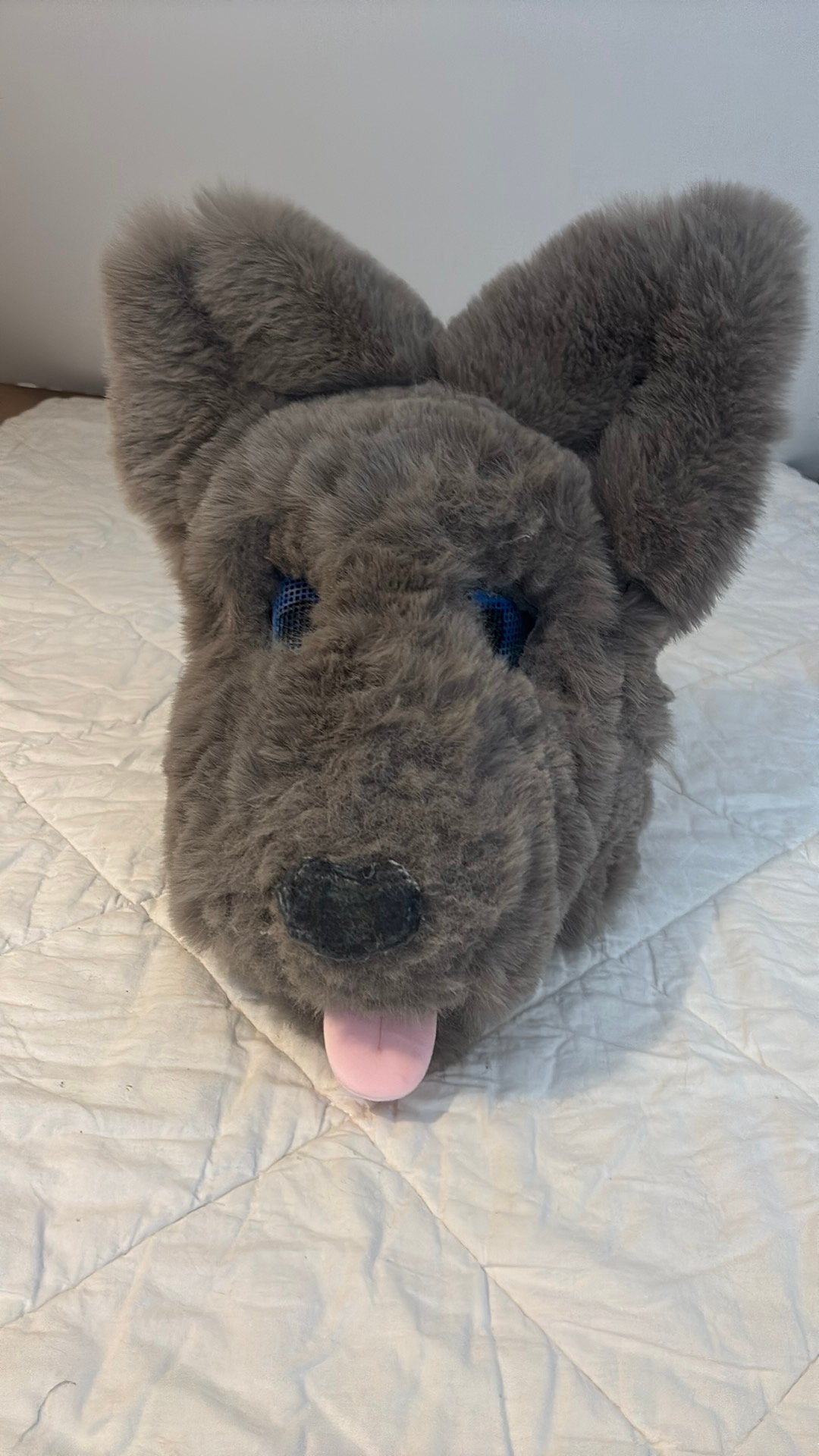 Furry fursuit grijse hond, Ophalen, Zo goed als nieuw, Accessoires