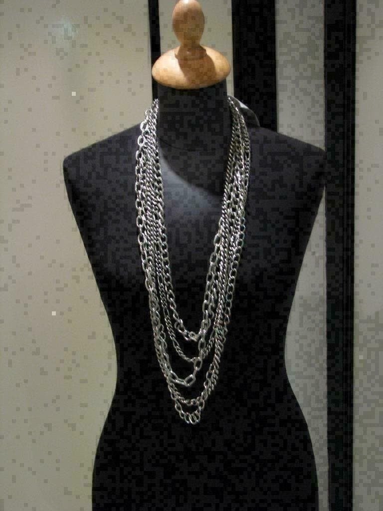 Zware ketting zilver kleur /staal schakel Manouk, nieuw., Ophalen of Verzenden, Nieuw, Zilver, Overige materialen