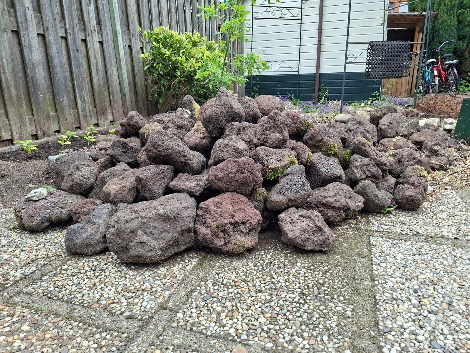 Lavastenen voor tuin of vijver - Diverse maten, Gebruikt, Bruin, Ophalen of Verzenden, Kei