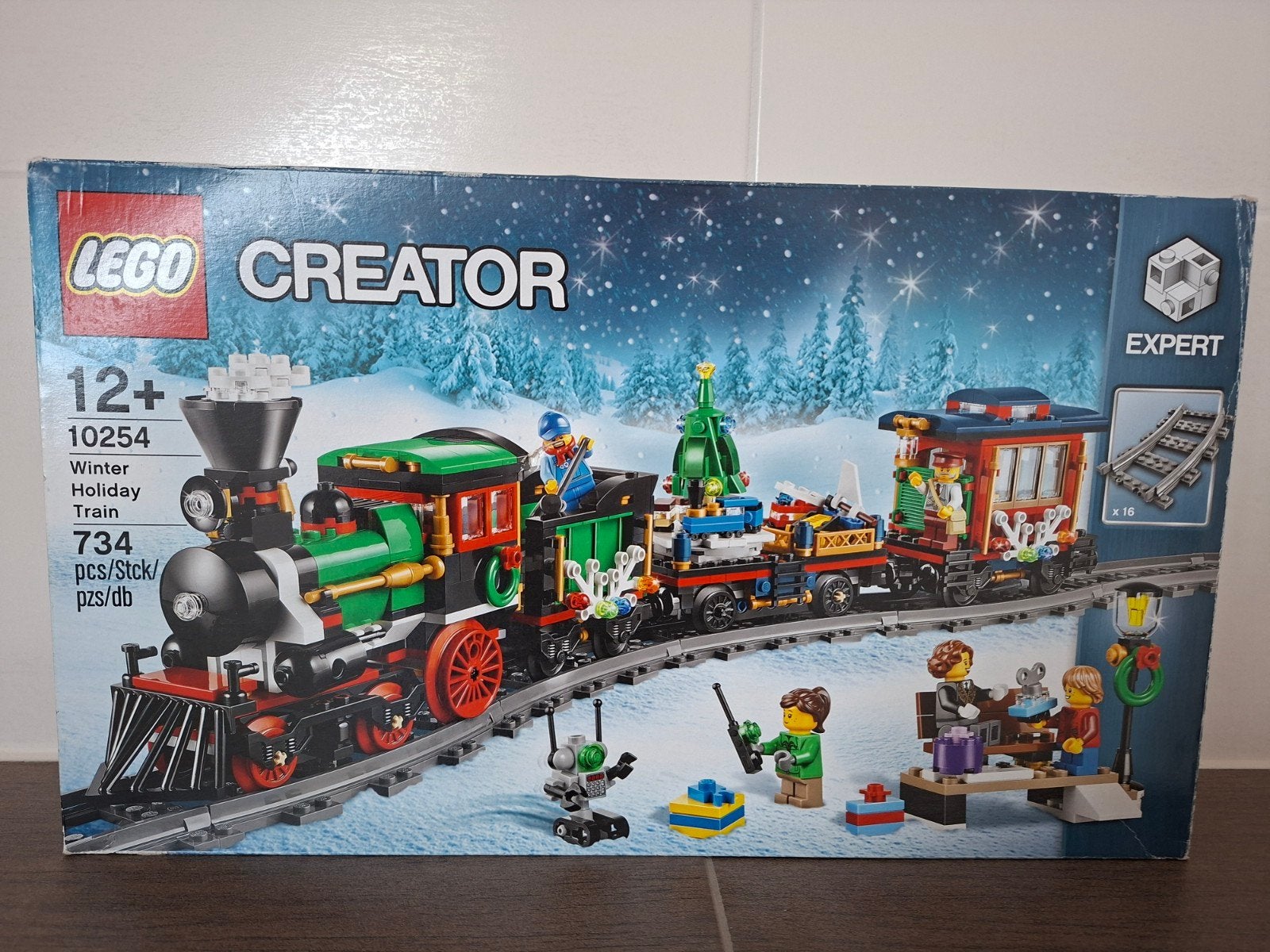 LEGO TREIN 10254 WINTER HOLIDAY TRAIN COMPLEET, Kinderen en Baby's, Ophalen of Verzenden, Zo goed als nieuw, Complete set, Lego