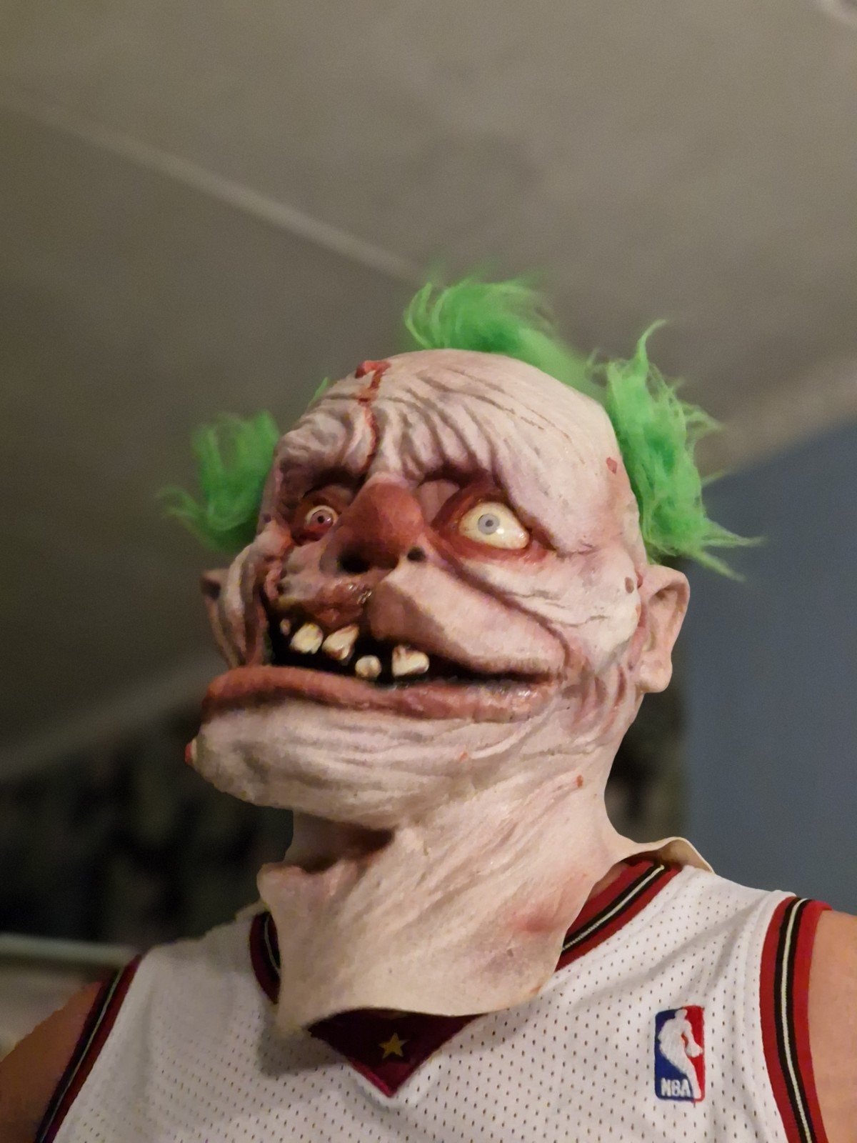 Griezelig Halloween Masker - Monster Clown, Ophalen of Verzenden, Zo goed als nieuw, Overige typen