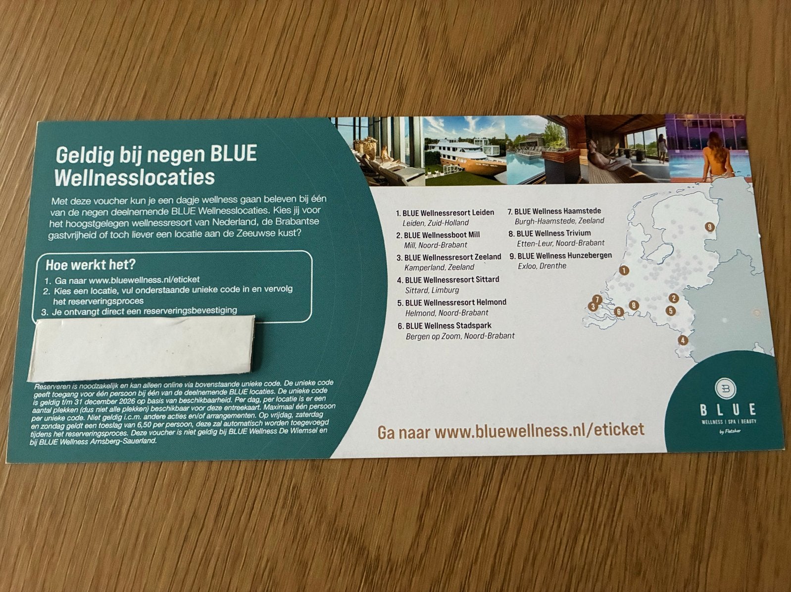 Vouchers voor toegang tot een Blue wellness van Fletcher, Eén persoon, Overige soorten, Spa of Sauna