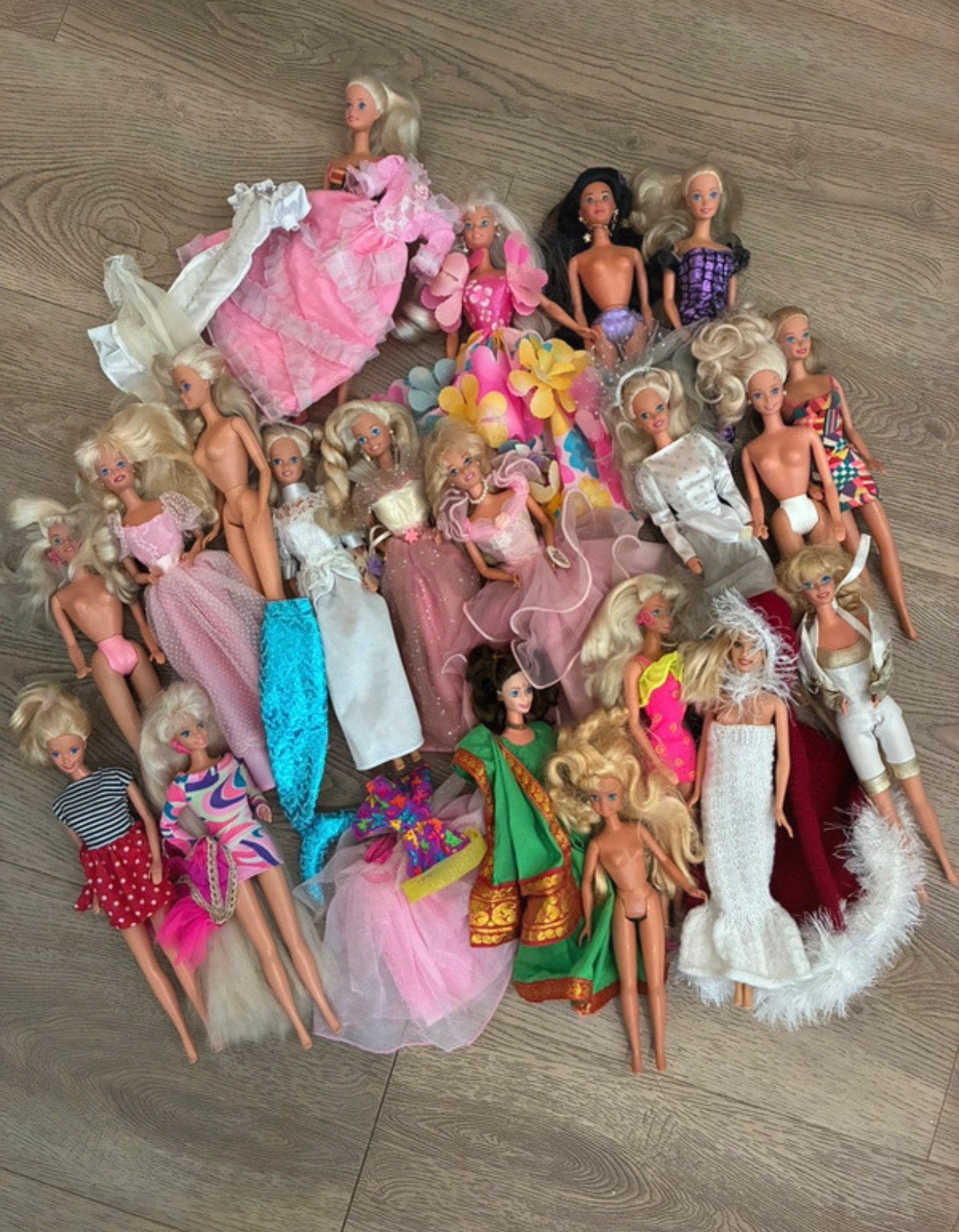 Groot pakket jaren 90 barbies, Ophalen of Verzenden, Gebruikt, Barbie