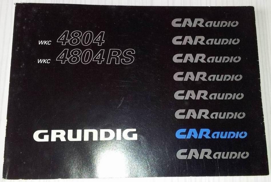 Grundig WKC 4804 (handleiding autoradio), Auto diversen, Autoradio's, Ophalen of Verzenden, Gebruikt