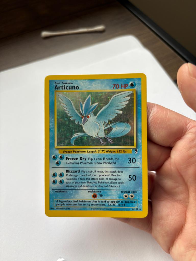 Articuno Holo Legendary Set (2002) 2/110, Ophalen, Gebruikt, Losse kaart, Foil