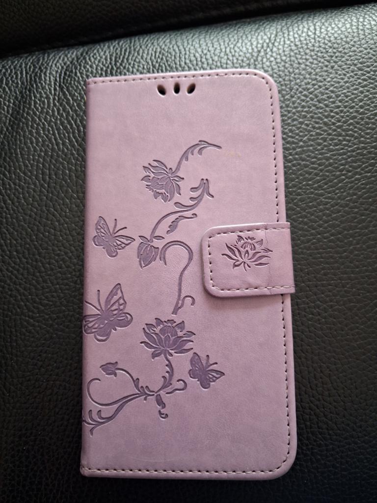 Bloemen & Vlinders Book Case voor Samsung Galaxy  A51. Lila, Ophalen of Verzenden, Zo goed als nieuw, Flipcase