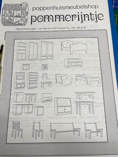 poppenhuis bouw tekening meubeltjes, Ophalen of Verzenden, Nieuw, Poppenhuis