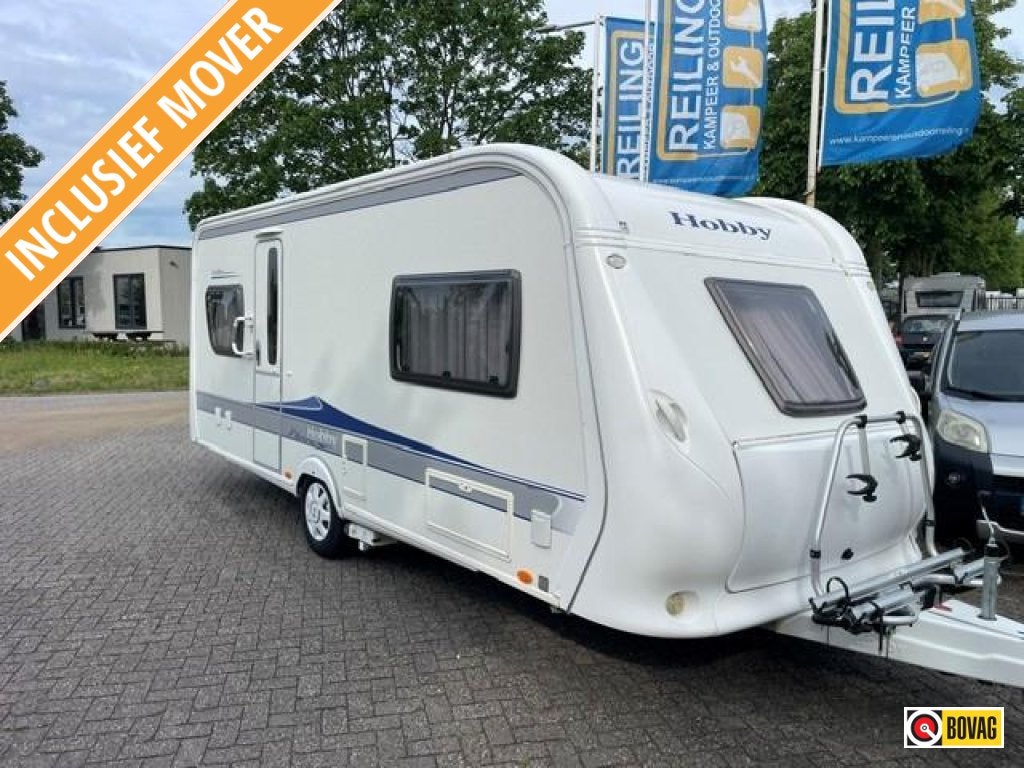 Hobby Excellent 540 UL Mover, fietsendrager,, Caravans en Kamperen, Caravans, Schokbreker, Rondzit, Hobby, Bedrijf