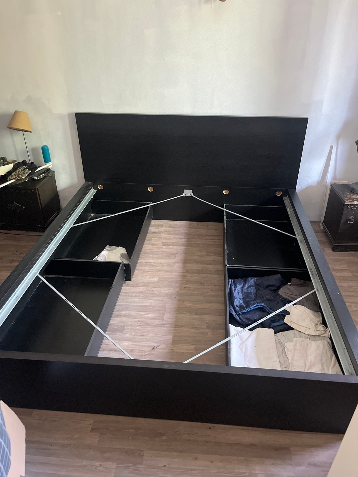 IKEA Bed 180x200 cm - Gebruikt, Niet uit elkaar gehaald, Ophalen, Gebruikt, Wit, Tweepersoons