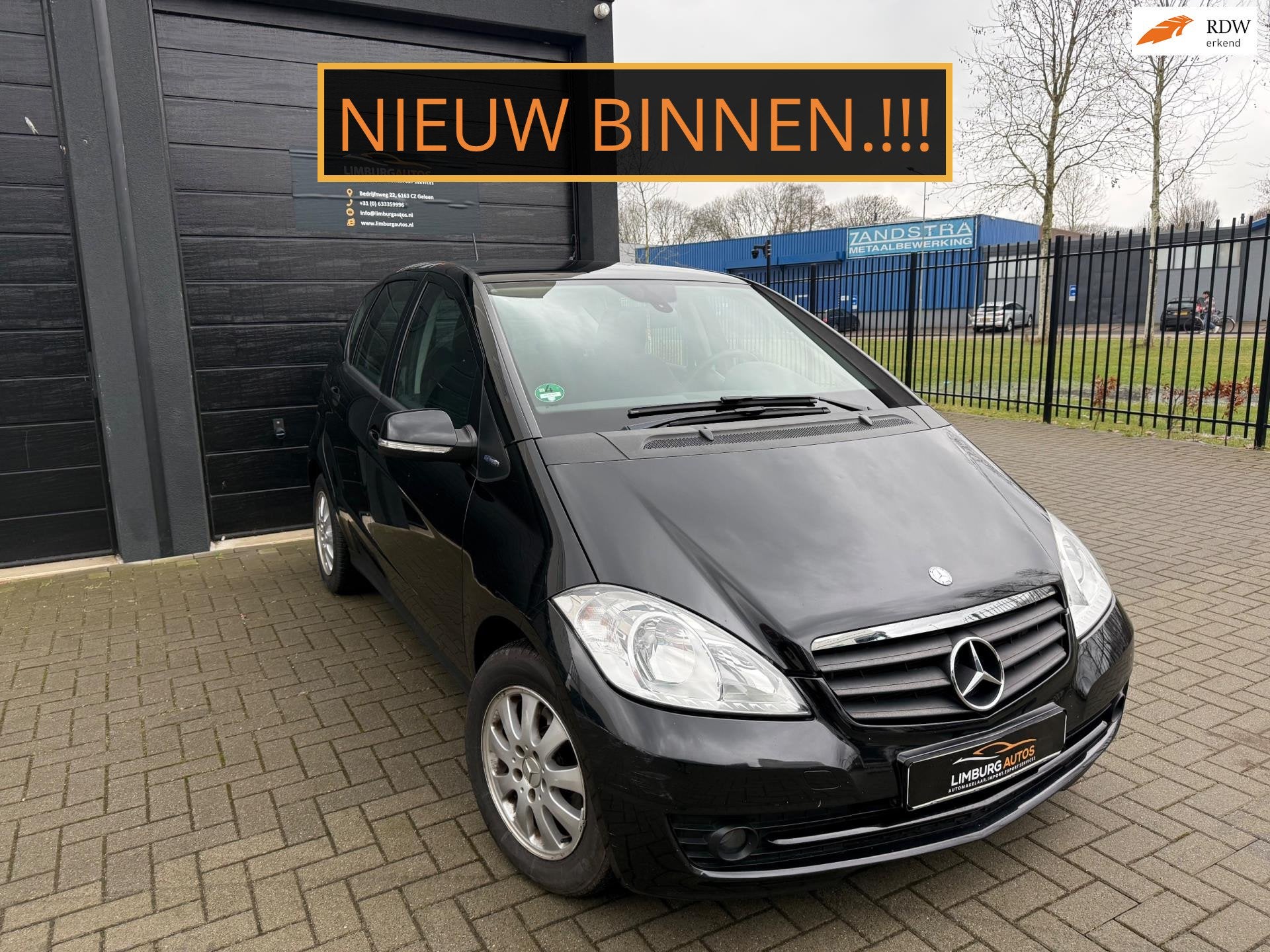 Mercedes-Benz A-klasse 160 BlueE. Avantgarde Stoelverwarming, Auto's, Voorwielaandrijving, Stof, Zwart, Zwart