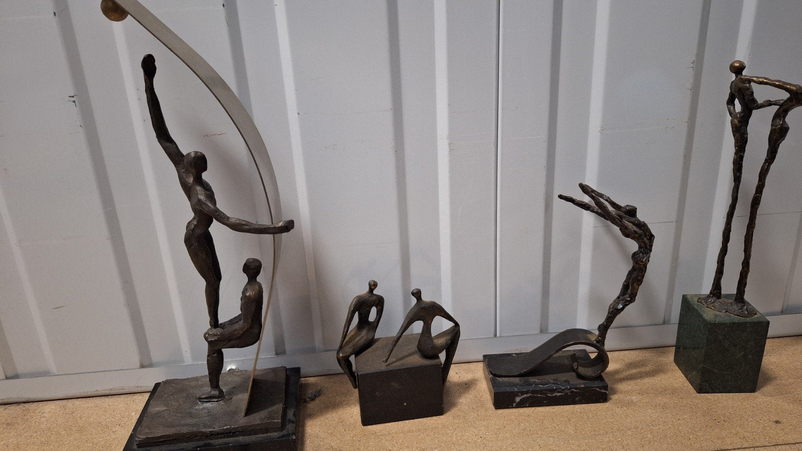 Bronzen beeldjes, per stuk of als set te koop, Ophalen, Minder dan 20 cm, Beeld, Abstract
