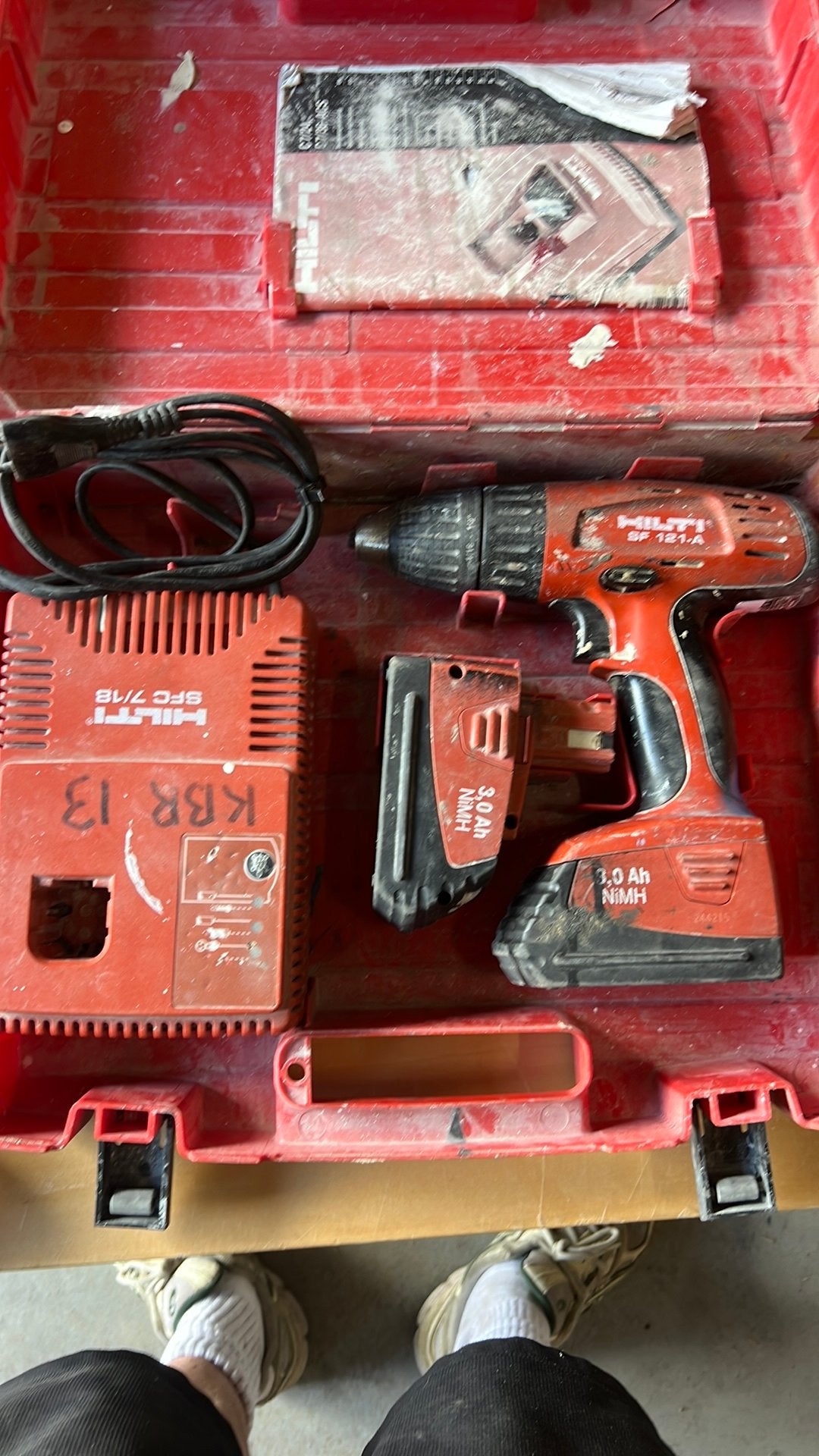 Hilti accuboormachine, Doe-het-zelf en Verbouw, Ophalen of Verzenden, Zo goed als nieuw, Boor- en Schroefmachine