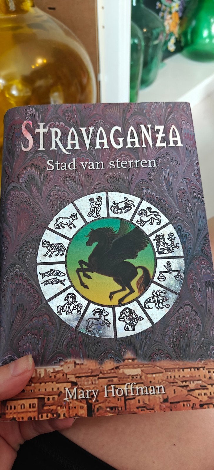 Stravaganza 2: Stad van sterren – Mary Hoffman - hardcover, Boeken, Ophalen of Verzenden, Zo goed als nieuw, Mary Hoffman