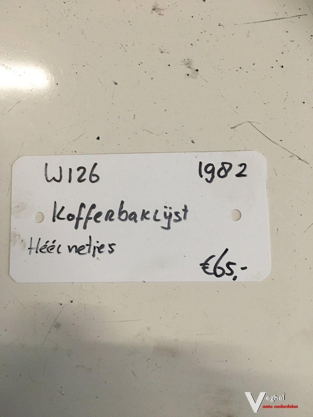 Mercedes W126 1982 Kofferbaklijst, Auto-onderdelen, Ophalen, Gebruikt, -, -