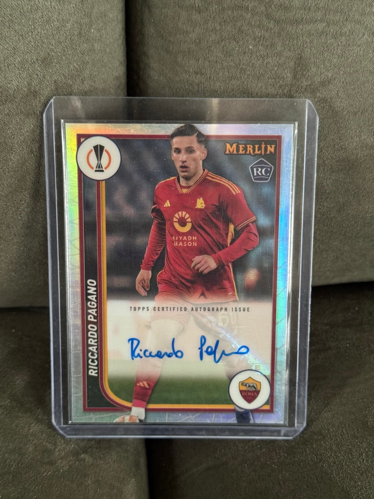 Riccardo Pagano Roma Auto - Topps Merlin 2023/24, Ophalen of Verzenden, Nieuw, Buitenlandse clubs, Spelerskaart
