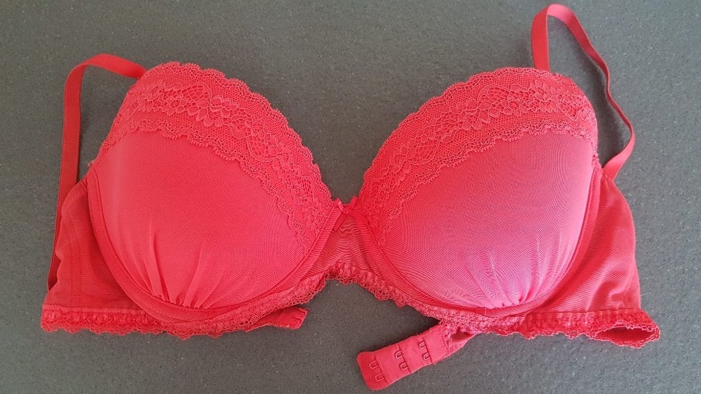 Mooie rode BH met kant, H&M, Verzenden, Rood, BH