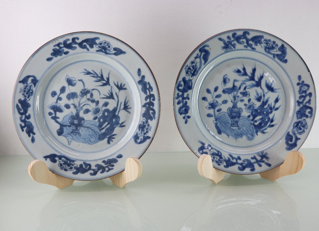 Set antieke Chinees porseleinen borden, Antiek en Kunst, Ophalen of Verzenden