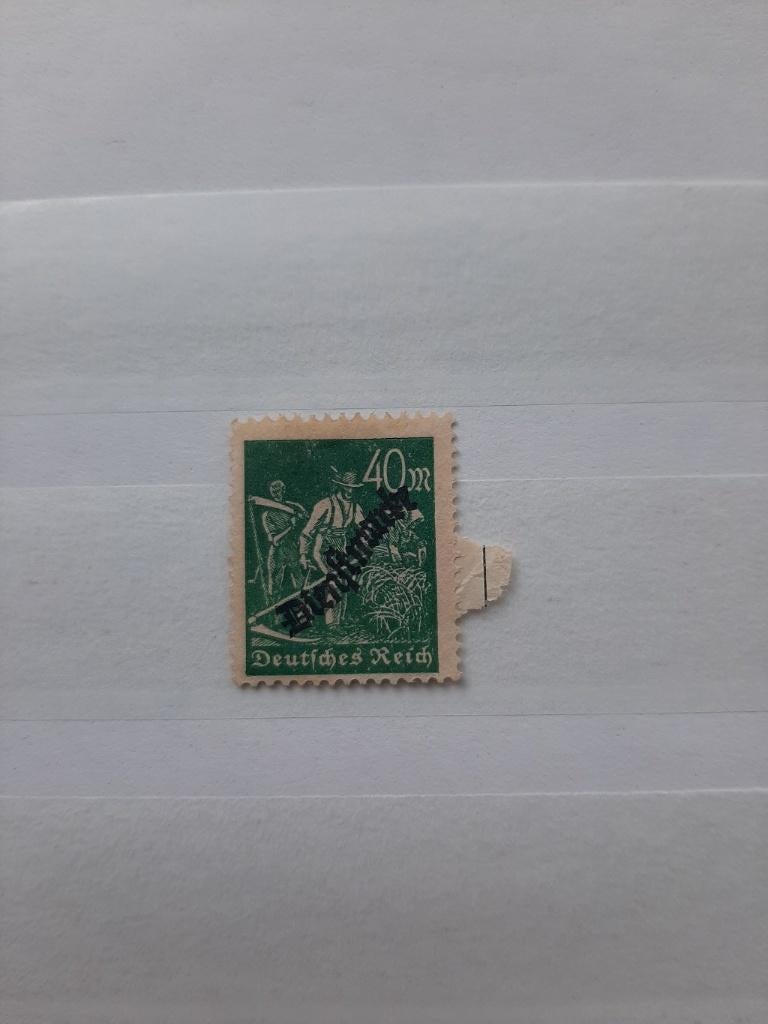 Duitse Rijk 1923, landbouw, overprint dienst, Postzegels en Munten, Postzegels | Europa | Duitsland, Ophalen of Verzenden, Duitse Keizerrijk