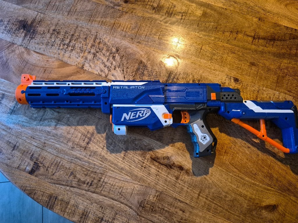 Nerf N-Strike Retaliator, Verzenden, Zo goed als nieuw