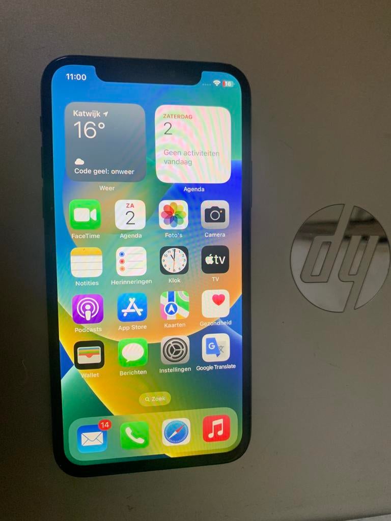iPhone X 64 Gb 100% batterij, Telecommunicatie, Mobiele telefoons | Apple iPhone, Verzenden, Zwart, IPhone X, 64 GB