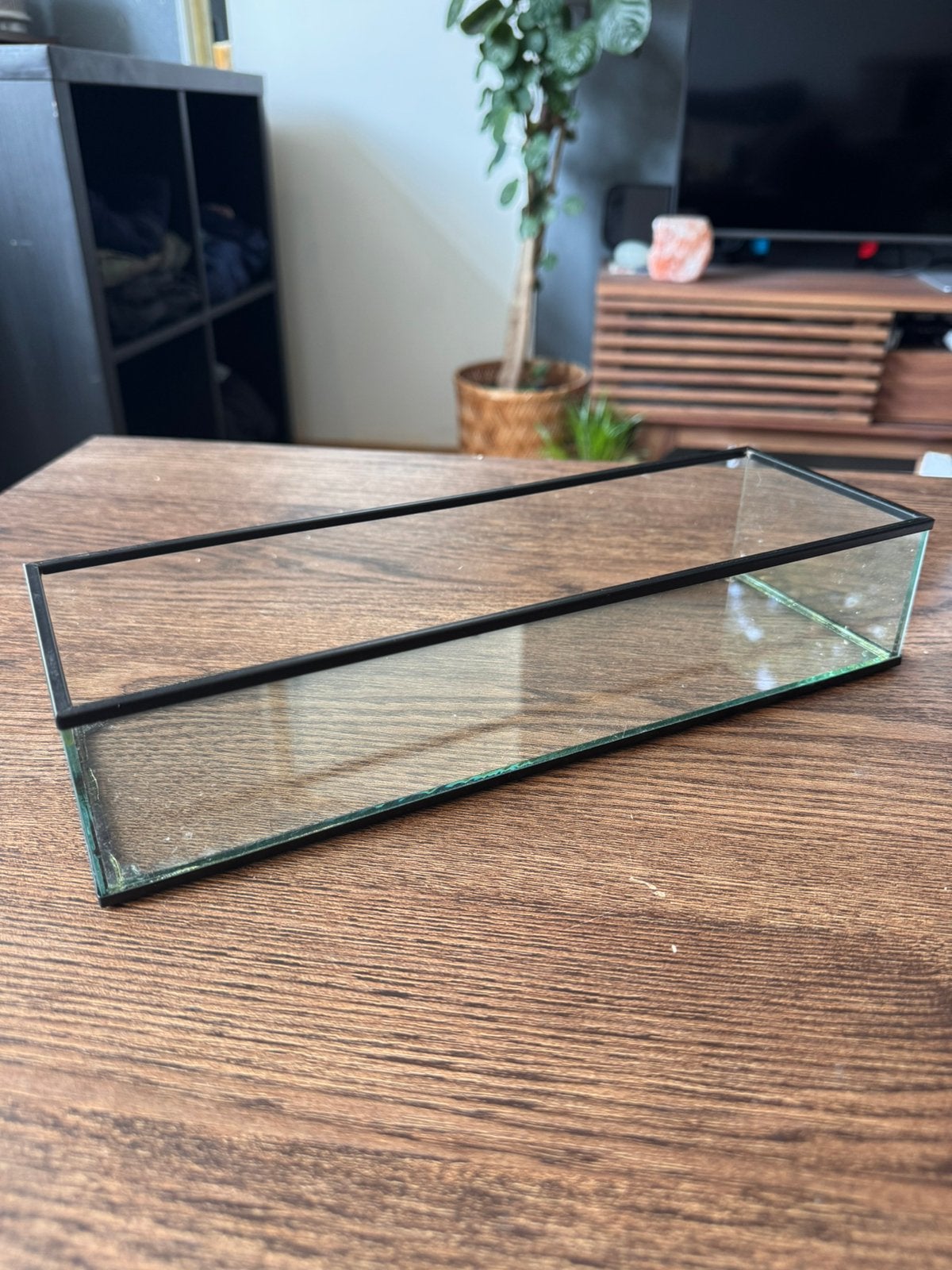 Mooi glazen deco display doosje, Huis en Inrichting, Ophalen, Zo goed als nieuw
