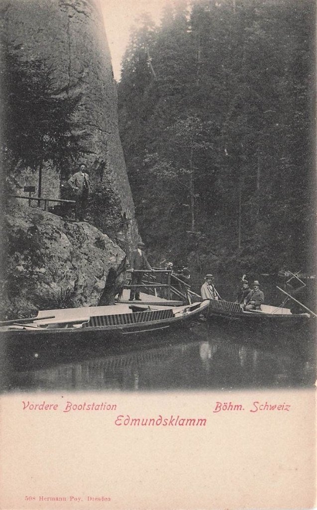 703-281-045 Vordere Bootstation Böhm Schweiz Edmundsklamm, Verzenden, Voor 1920, Overig Europa