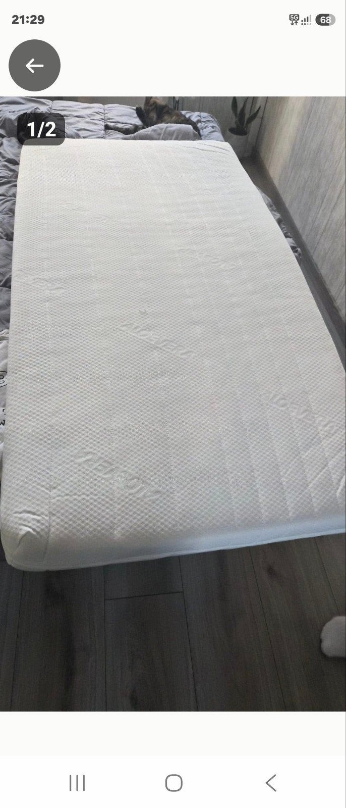Peutermatras 130x70x12 cm - Zo goed als nieuw, Ophalen, 190 cm of minder, Zo goed als nieuw, Matras