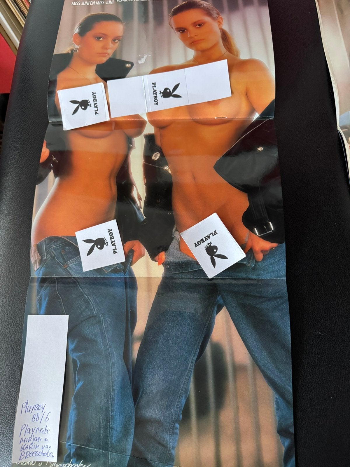playboy middenposters 1988/1989 per stuk 6 euro, Verzenden, Zo goed als nieuw