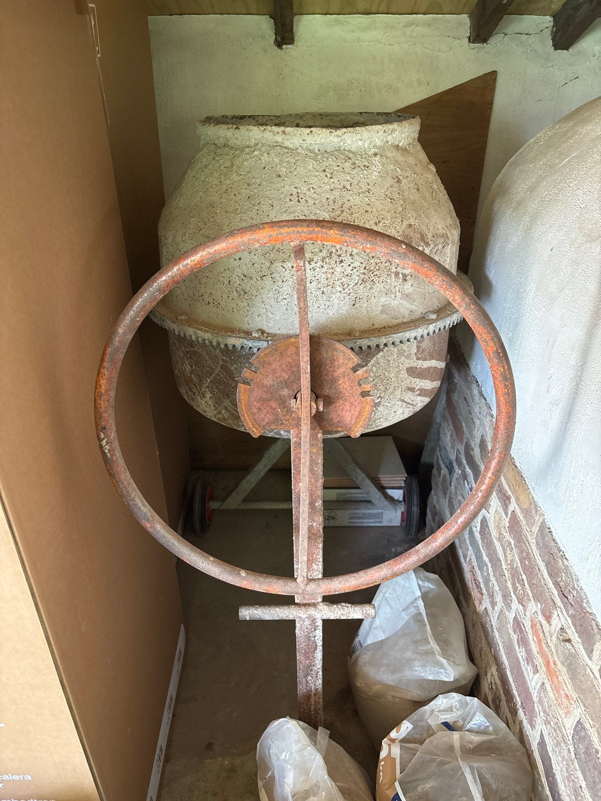 Oude cementmolen / betonmixer, Doe-het-zelf en Verbouw, Betonmolens, Ophalen, Gebruikt