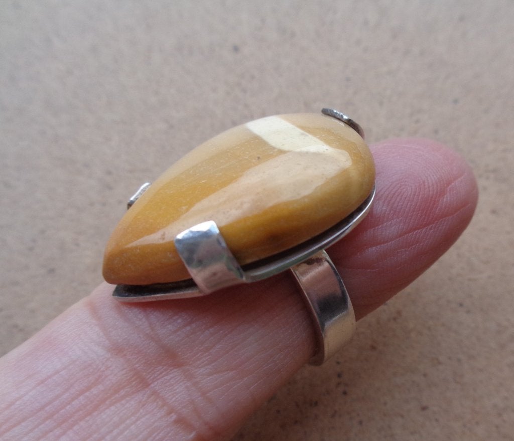 zilveren ring met mooie agaat steen [1104], Verzenden, Met edelsteen, Dame, Zilver