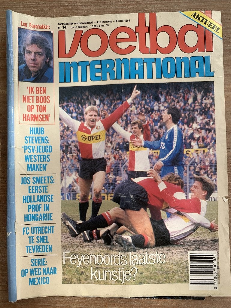 Voetbal International VI Div. tijdschriften uit 1986 / €1,50, Ophalen of Verzenden, Zo goed als nieuw, F.C. Twente, Boek of Tijdschrift