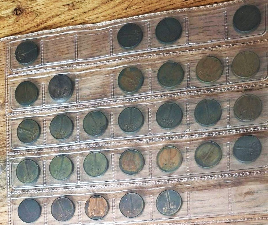 1 cent guldenmunten, Postzegels en Munten, Ophalen of Verzenden, Koningin Juliana, 1 cent, Losse munt