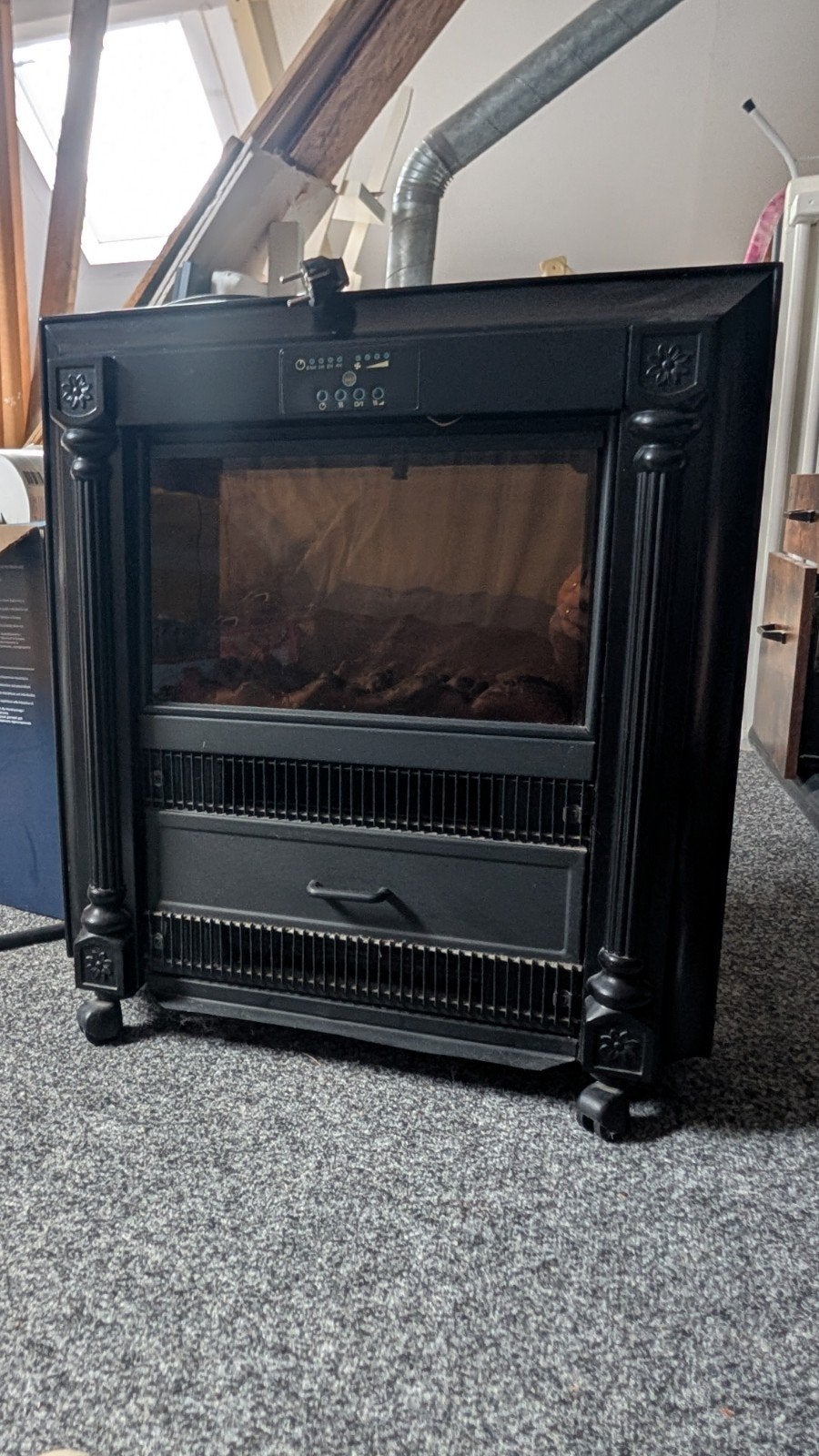 Elektrische haard met klassiek design