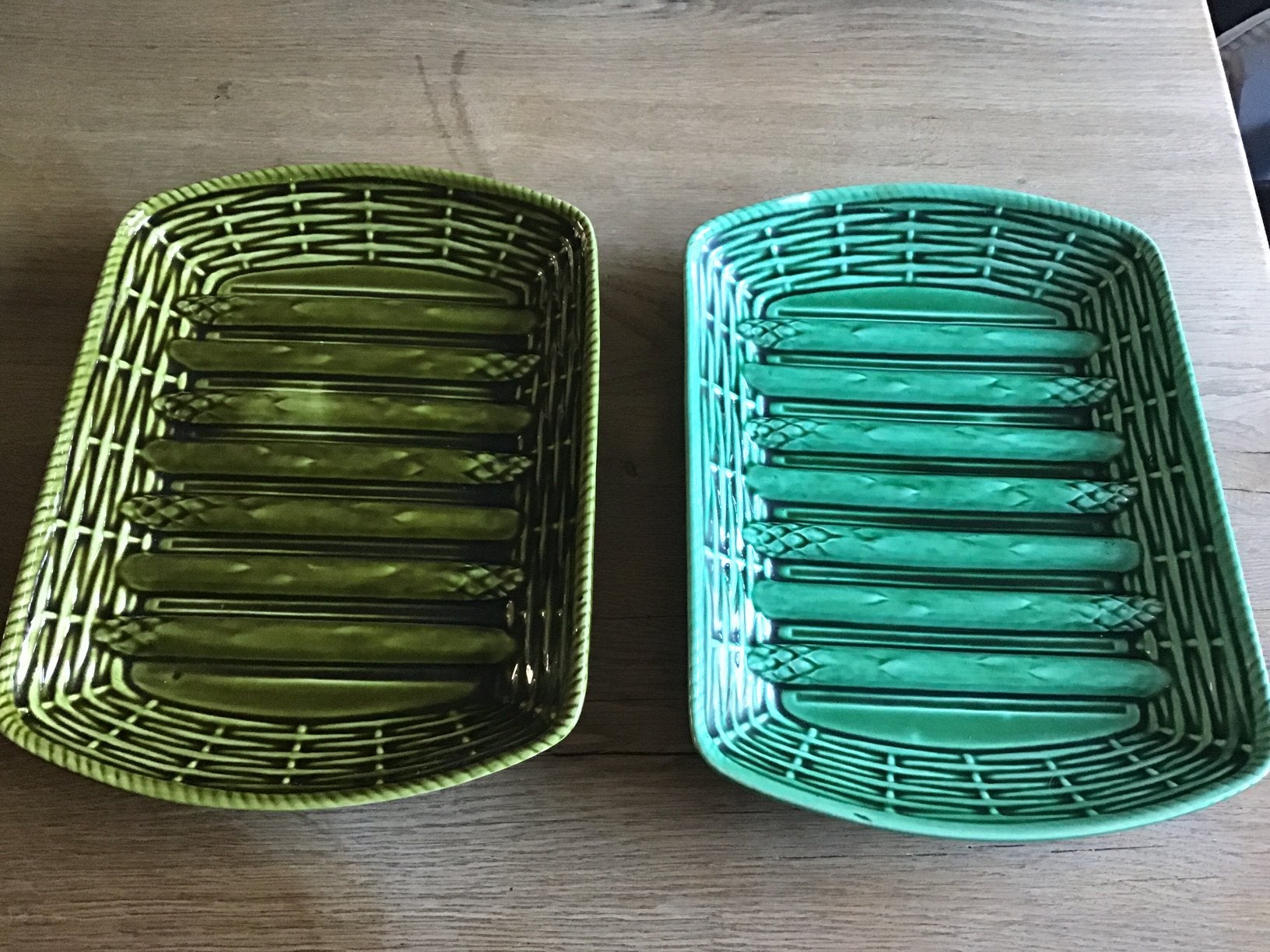 OUDE “ ASPERGES SCHALEN” PER STUK, Ophalen of Verzenden