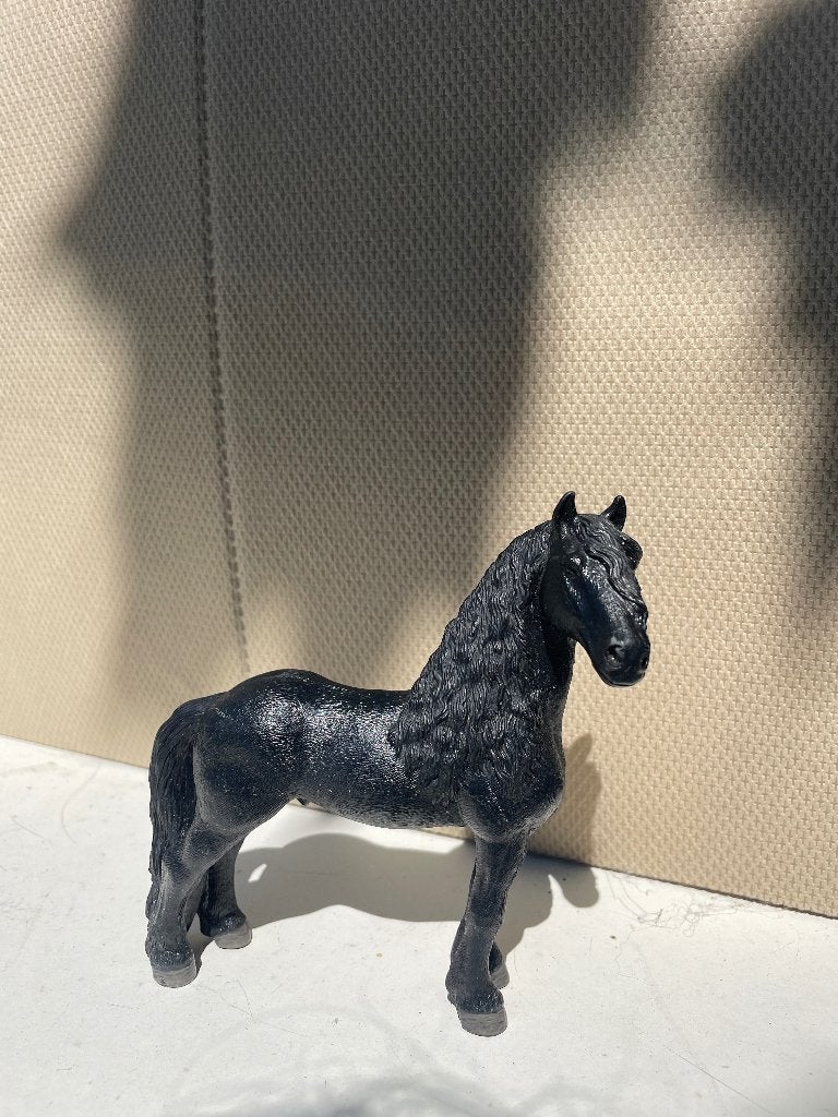 Schleich paard, zwarte fries 2014, Ophalen of Verzenden, Zo goed als nieuw
