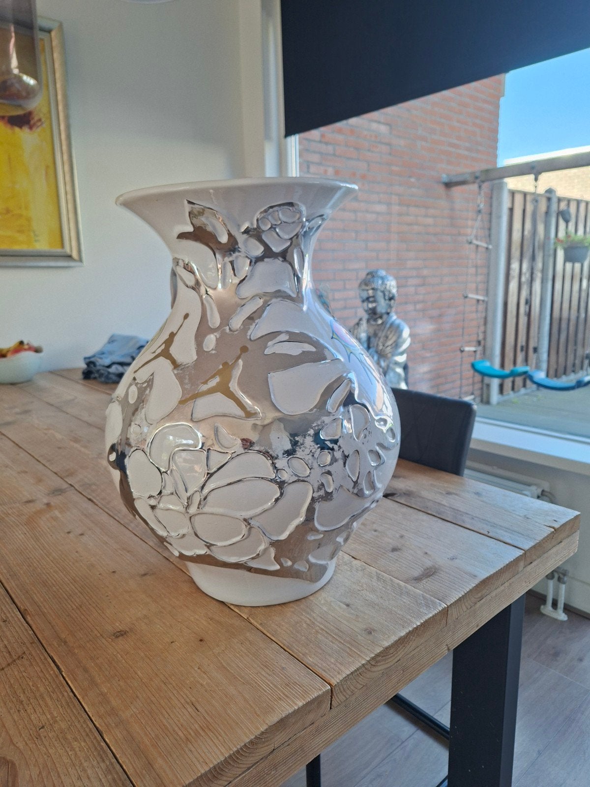 Mooie bolle vaas, 50 cm hoog, Ophalen of Verzenden