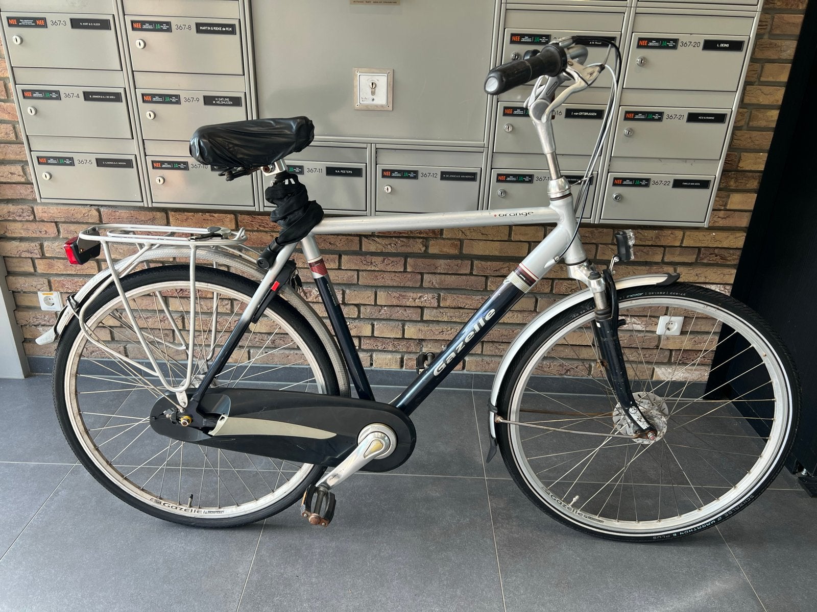 Gazelle Orange herenfiets frame 57, Ophalen, Gebruikt, Velgrem, Versnellingen