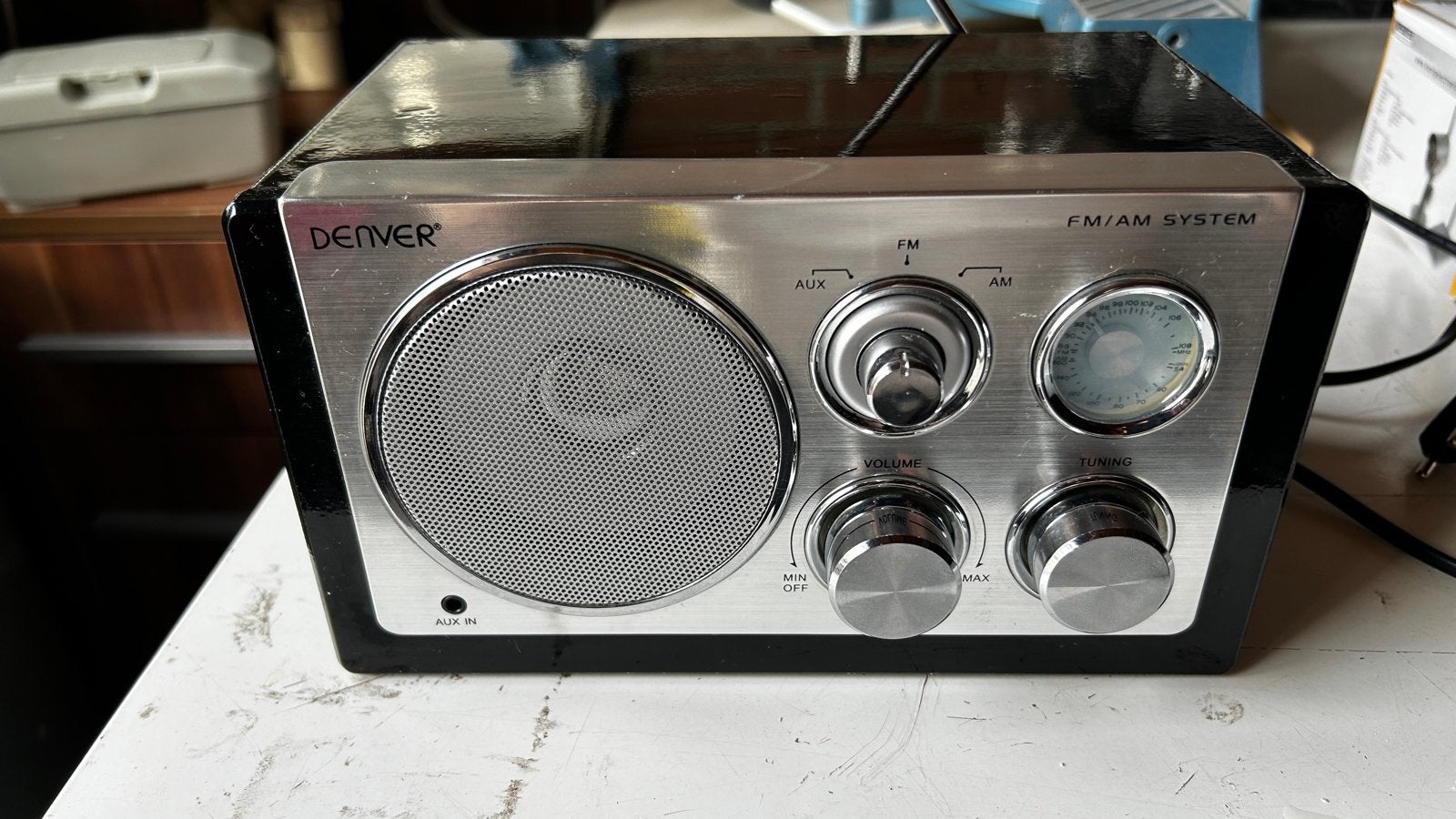 Denver Retro FM/AM Radio - Klassiek Design, Ophalen of Verzenden, Gebruikt, Radio