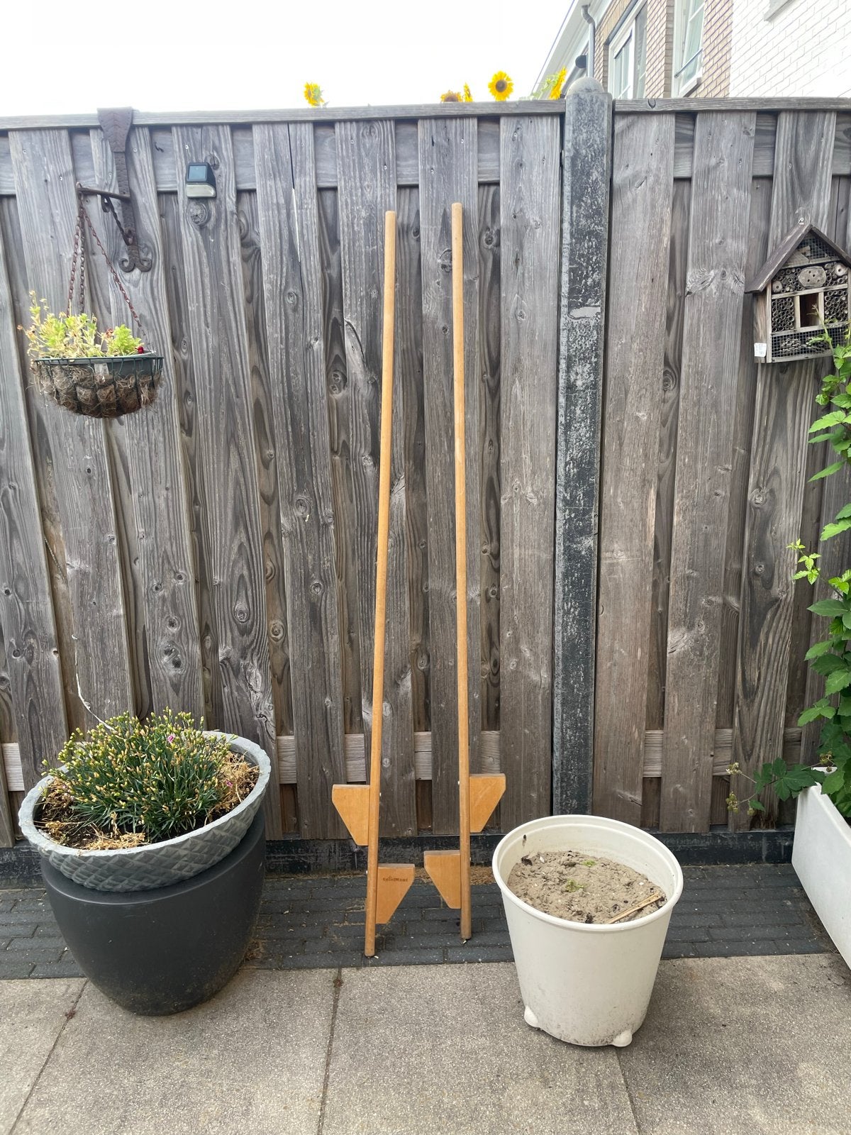 Houten stelten voor kinderen, Ophalen, Gebruikt