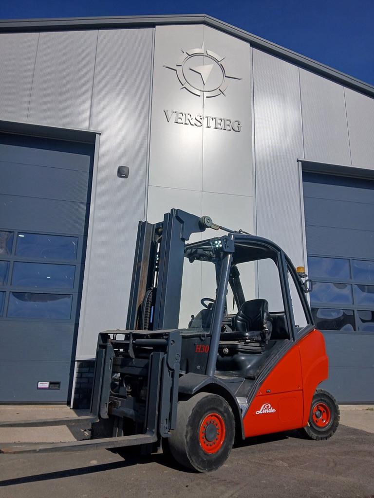Linde H30D met vorkenversteller, 3000 tot 4000 kg, Linde, Diesel, Heftruck