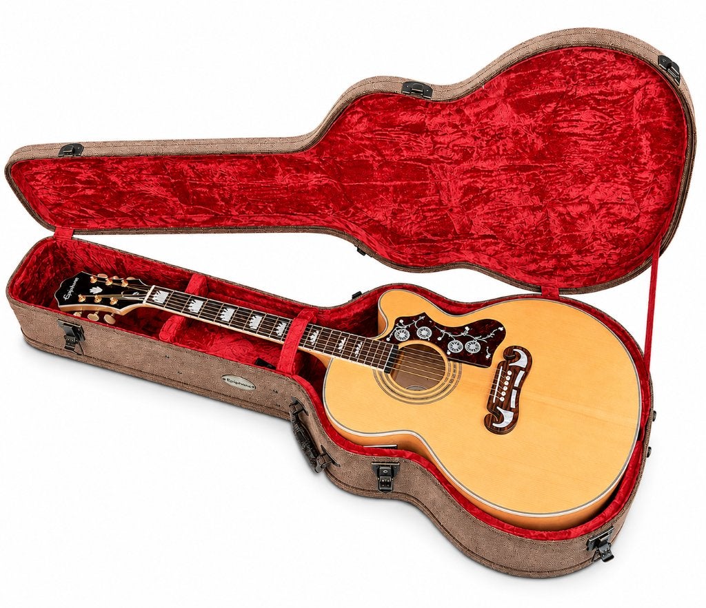 Epiphone EJ-200SCE/N (Jumbo) Akoestisch-electrisch, Ophalen of Verzenden, Zo goed als nieuw, Western- of Steelstringgitaar, Met (piezo-)element