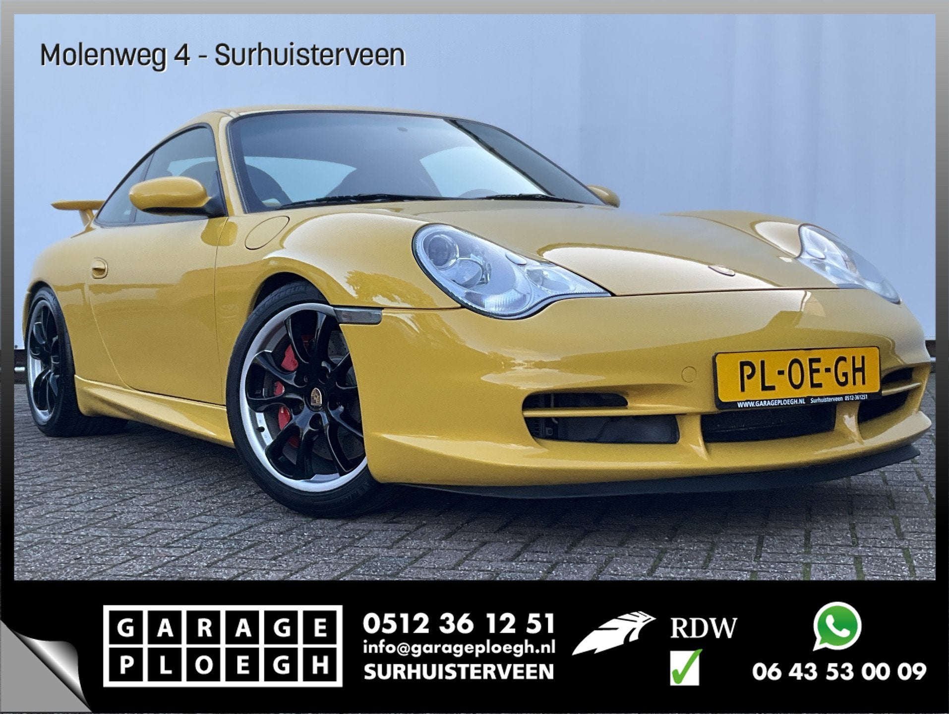 Porsche 911 3.6 Coupé 996 GT3 Collect Car Speed Gelb Carbon, Auto's, Porsche, Gebruikt, Bedrijf, Handgeschakeld, 3600 cc