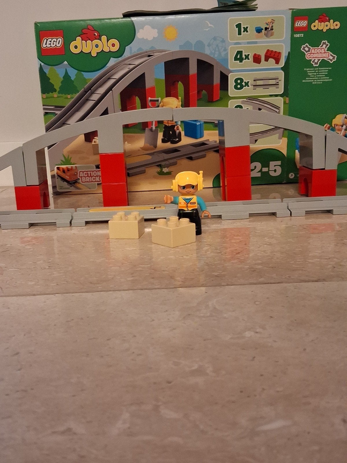 Lego Duplo Spoorbrug en Rails (10872), Ophalen of Verzenden