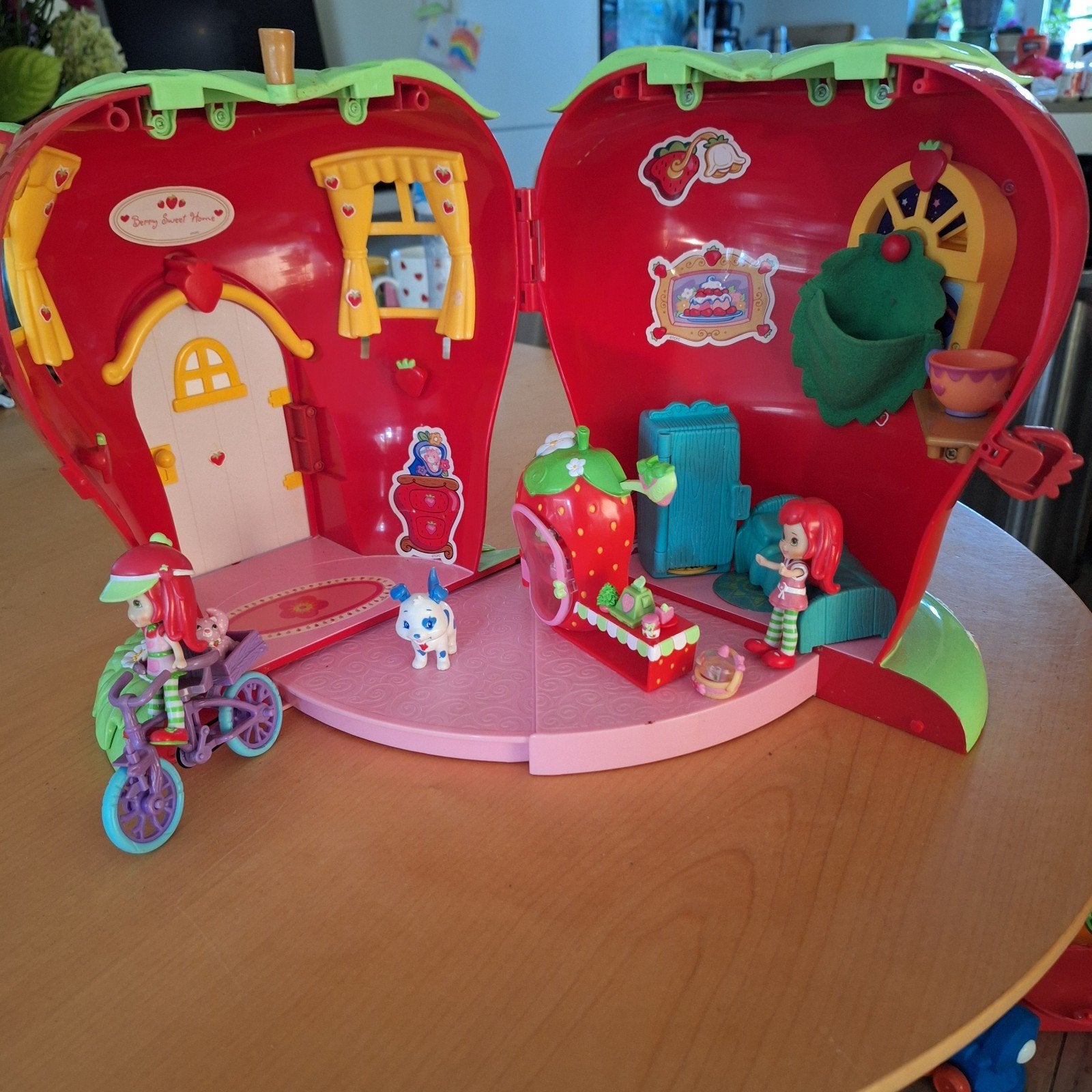 Strawberry Shortcake Huis met Poppen en Accessoires, Ophalen of Verzenden, Gebruikt, Jongen of Meisje