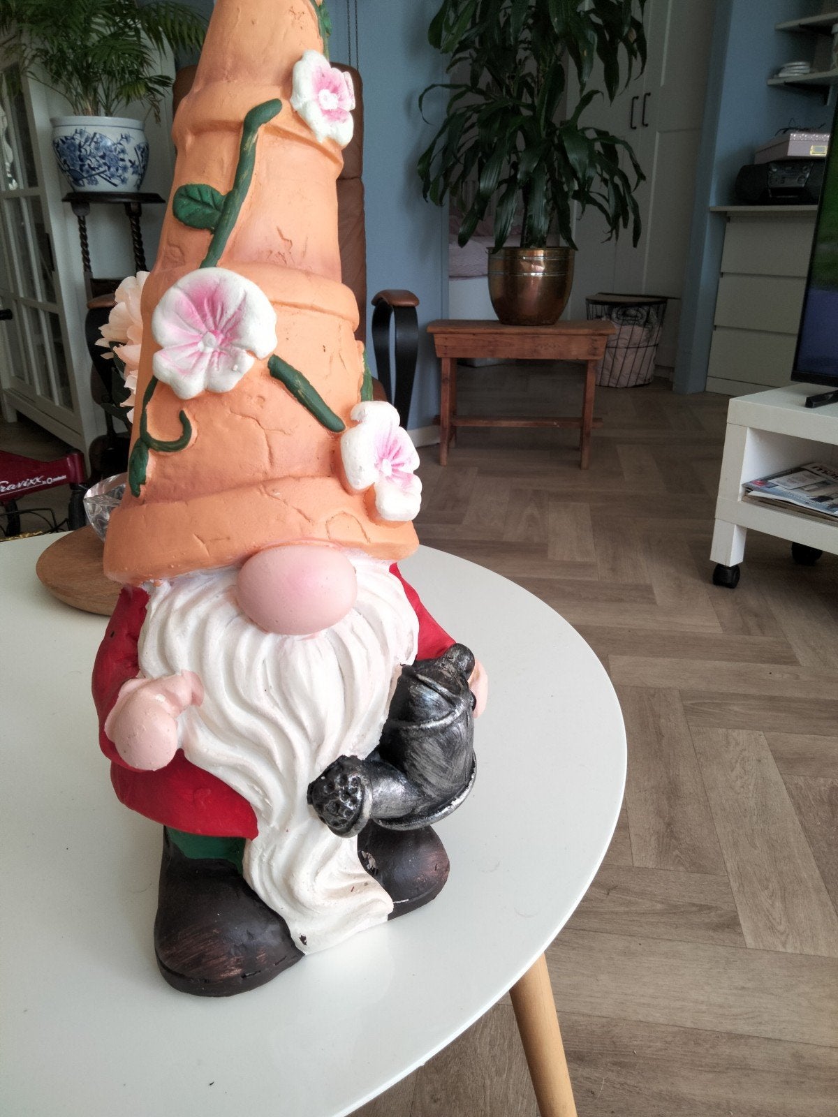 Nieuw Tuinkabouter Gnoom 40 cm hoog, Tuin en Terras, Tuinbeelden, Ophalen of Verzenden, Nieuw, Overige materialen